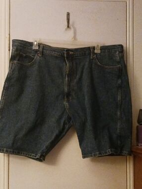 Wrangler Men's Dark Blue Denim Jean Shorts